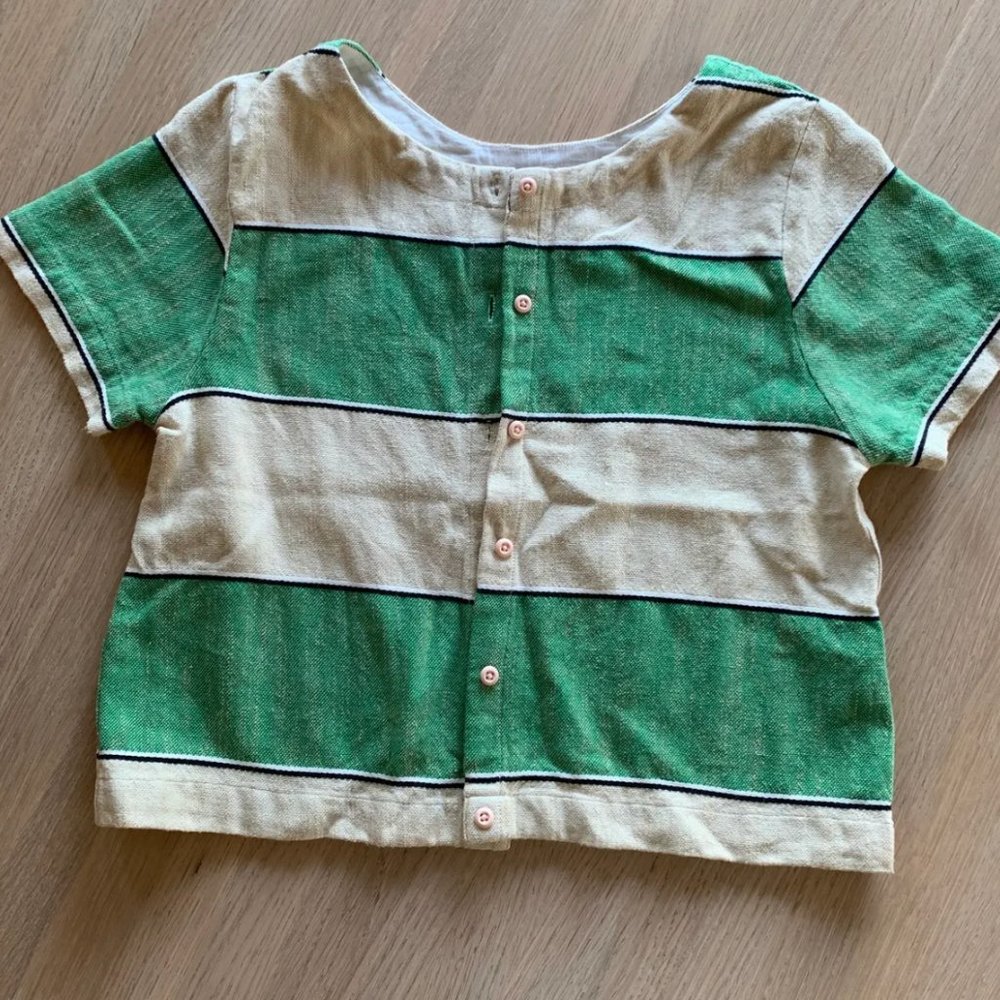 Ace and Jig Striped Button Up Tunic Top